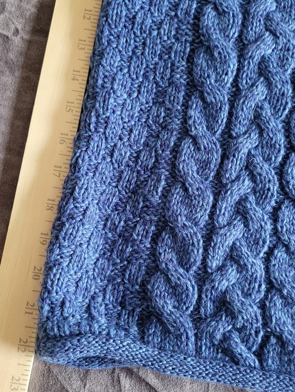 INIS CRAFTS 100% MERINO WOOL CABLE KNIT TURTLENECK SWEATER SZ L MADE IN IRELAND - Picture 5 of 8